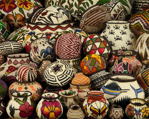 collection of baskets